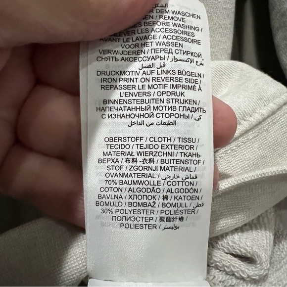 Brax Men’s XXL Cream Gray Sion Organic Cotton Long Sleeve quarter zip Sweater B3 - Picture 7 of 7